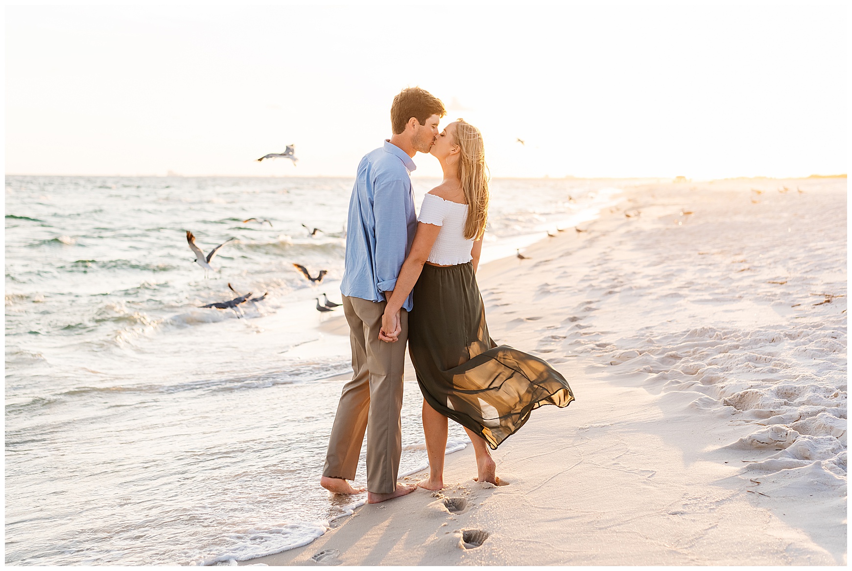 engagement session at pensacola beach