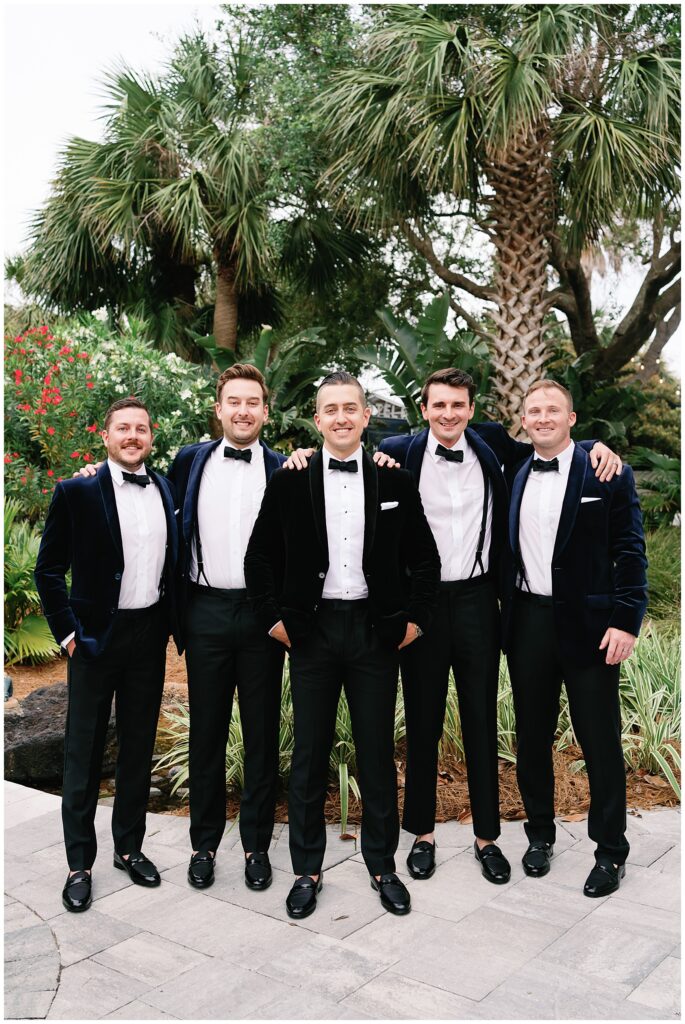 Groom and Groomsmen at The Island
